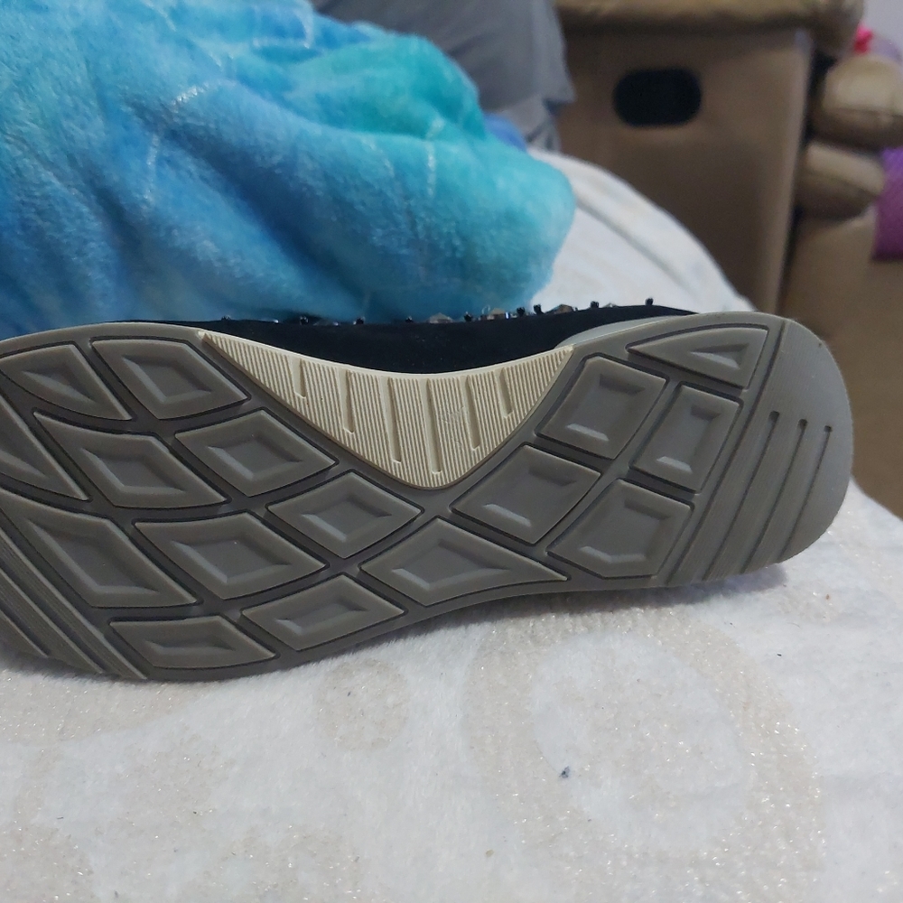 Vaneli Black Rhinestone Sneakers - Picture 5 of 6